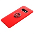 Samsung Galaxy S10+ Multifunktionelt Magnetisk Ring Cover - Rød