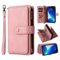 Multifunktions Serie iPhone 14 Pro Max Pung Cover - Pink
