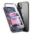 iPhone 11 Magnetisk Cover med Hærdet Glas - Sort
