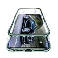 iPhone 11 Magnetisk Cover med Hærdet Glas - Grøn
