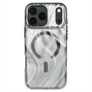 iPhone 18 Pro Max/17 Pro Max Mutural magnetisk hybrid-cover med glimmer - sort