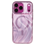 iPhone 18 Pro/17 Pro Mutural magnetisk hybrid-cover med glimmer - lilla