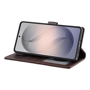 Samsung Galaxy S26 Ultra MyTPhone CardMate læder pung cover - mørkebrun