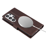 Samsung Galaxy S26 Ultra MyTPhone CardMate læder pung cover - mørkebrun