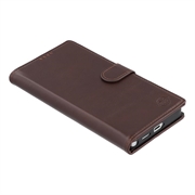 Samsung Galaxy S26 Ultra MyTPhone CardMate læder pung cover - mørkebrun