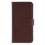 iPhone 17e MyTPhone CardMate læder pung cover - mørkebrun