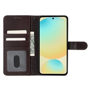 Samsung Galaxy S24 FE MyTPhone CardMate læder pung cover - mørkebrun