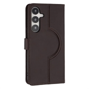 Samsung Galaxy S24 FE MyTPhone CardMate læder pung cover - mørkebrun