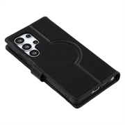 Samsung Galaxy S24 Ultra MyTPhone CardMate læder pung cover - sort
