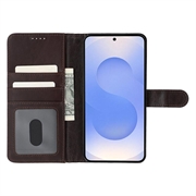 Samsung Galaxy S25+ MyTPhone CardMate læder pung cover - mørkebrun