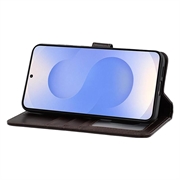 Samsung Galaxy S25+ MyTPhone CardMate læder pung cover - mørkebrun