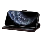 iPhone 11 Pro Max MyTPhone CardMate læder pung cover - mørkebrun