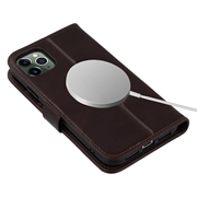 iPhone 11 Pro Max MyTPhone CardMate læder pung cover - mørkebrun