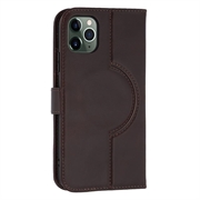 iPhone 11 Pro Max MyTPhone CardMate læder pung cover - mørkebrun