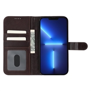 iPhone 13 Pro Max/12 Pro Max MyTPhone CardMate læder pung cover - mørkebrun
