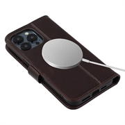 iPhone 13 Pro MyTPhone CardMate læder pung cover - mørkebrun