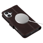 iPhone 16 MyTPhone CardMate læder pung cover - mørkebrun