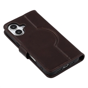 iPhone 16 MyTPhone CardMate læder pung cover - mørkebrun
