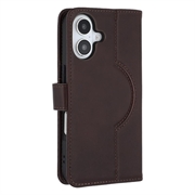 iPhone 16 Plus MyTPhone CardMate læder pung cover - mørkebrun