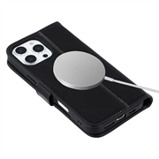 iPhone 16 Pro MyTPhone CardMate læder pung cover - sort