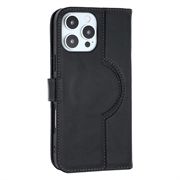 iPhone 16 Pro MyTPhone CardMate læder pung cover - sort
