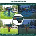 N911Y Solcelledrevet infrarød bevægelsessensoralarm med lyd- og lysafskrækkelse - dyreafvisningssystem
