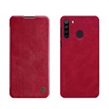 Nillkin Qin Series Samsung Galaxy A21 Flip Cover - Rød