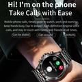 NX1 Pro Luxury Metal Business Smart Watch Sundhedsovervågning Bluetooth Opkald Vandtæt Sportsur - Sort