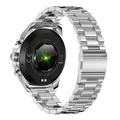 NX1 Pro Luxury Metal Business Smart Watch Sundhedsovervågning Bluetooth Opkald Vandtæt Sportsur - Sølv