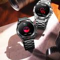 NX1 Pro Luxury Metal Business Smart Watch Sundhedsovervågning Bluetooth Opkald Vandtæt Sportsur - Sølv