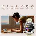 NX17 1.19-tommer AMOLED vandtæt Bluetooth-opkald Smart Watch Fitness Tracker Smart Armbånd til kvinder - gul