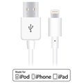 Naztech Lightning / USB Kabel - iPhone, iPad, iPod - Hvid
