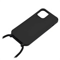 Halskæde-serie iPhone 12 Mini TPU-cover - Sort