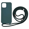 Necklace Series iPhone 12/12 Pro TPU Cover - Mørkegrøn