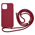 Necklace Series iPhone 12/12 Pro TPU Cover - Rød
