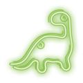 Neolia dekorativt neonlys - dinosaur - grøn
