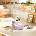Niimbot B21 Pro Smart etiketprinter - 300DPI - Lilla