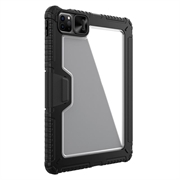 iPad Air 11 (2024)/iPad Pro 11 2022/2021/2020/iPad Air 2022/2020 Nillkin Bumper Smart Folio Cover - Sort / Gennemsigtig