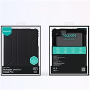 iPad Air 11 (2024)/iPad Pro 11 2022/2021/2020/iPad Air 2022/2020 Nillkin Bumper Smart Folio Cover - Sort / Gennemsigtig