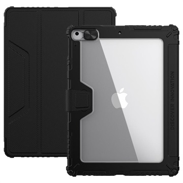 Nillkin Bumper iPad 10.2 2019/2020/2021 Smart Folio Cover - Sort / Gennemsigtig