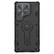 Samsung Galaxy S25 Ultra Nillkin CamShield Armor Prop Hybrid Cover - MagSafe-kompatibel - Sort