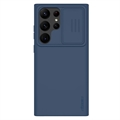 Nillkin CamShield Silky Samsung Galaxy S23 Ultra 5G Silikone Cover - Blå