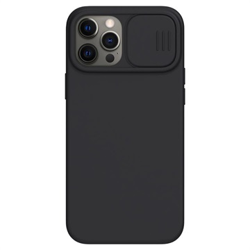 Nillkin CamShield Silky iPhone 12/12 Pro Silikone Cover - Sort
