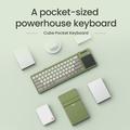 Nillkin Cube Pocket foldbart Bluetooth-tastatur med touchpad - grøn