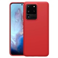 Nillkin Flex Pure Samsung Galaxy S20 Ultra Liquid Silikone Cover - Rød