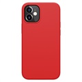 Nillkin Flex Pure iPhone 12 mini Liquid Silikone Cover - Rød