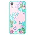 Nillkin Floral iPhone XR Hybrid Cover - Farverige Blomster