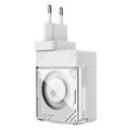 Nillkin Icecore 65W GaN-oplader med udtrækkeligt USB-C-kabel - hvid