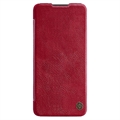 Nillkin Qin Samsung Galaxy A34 5G Flip Cover med Kortholder - Rød
