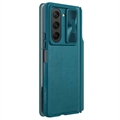 Samsung Galaxy Z Fold5 Nillkin Qin Pro Flip Cover - Grøn